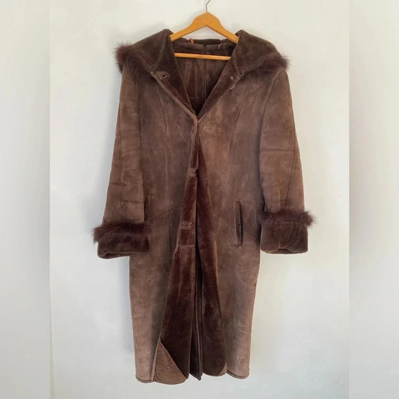 Vintage Suede Jacket Women’s Medium Brown Leather Knoles & Carter Coat Y2K - Picture 2 of 12